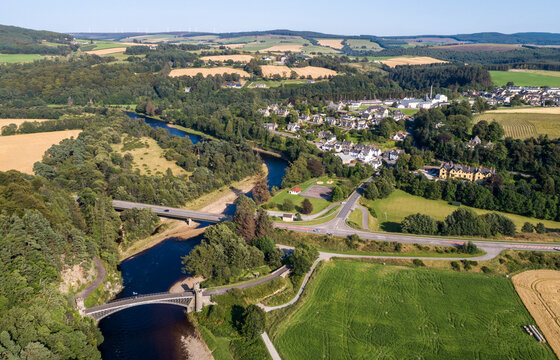 View above the River Spey in Moray