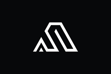 Minimal Innovative Initial AS logo and SA logo. Letter SA AS creative elegant Monogram. Premium Business logo icon. White color on background