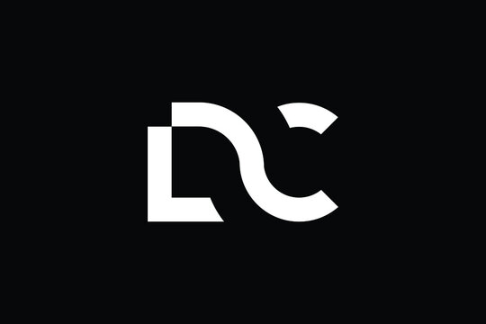 Minimal Innovative Initial DC logo and CD logo. Letter D C CD DC creative elegant Monogram. Premium Business logo icon. White color on background