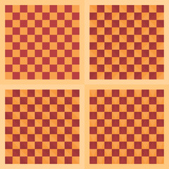 Collection of chessboard, mosaic, textile pattern seamless backdrop abstract background texture artwork vector illustration graphic design 