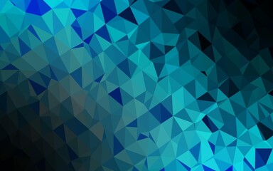 Light BLUE vector abstract polygonal texture.