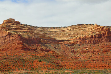 Cedar Mesa cliffs with Moki Dugway - Utah