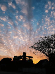 Atardecer en el pueblo