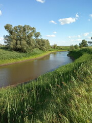 landscape with river and sky