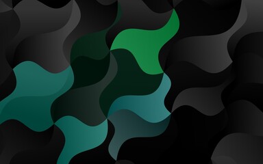 Dark Blue, Green vector pattern with lamp shapes.