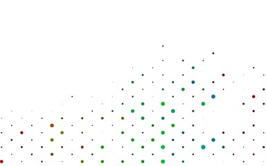 Light Multicolor, Rainbow vector pattern with spheres.