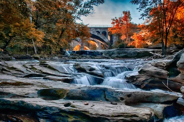 Fotobehang Oktober in Berea Falls, Cleveland Ohio © Jason Kostansek