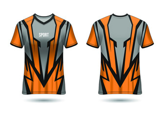 Sports Jersey Design Template for Team Uniforms Vector