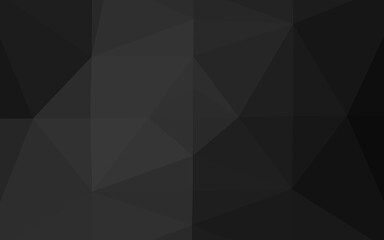 Fototapeta premium Dark Silver, Gray vector shining triangular template.