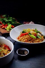 Spaghetti with Spicy Seafood Spicy Fusion Food