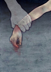 Image illustrations of bullying, domestic violence and abuse issues