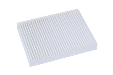 new Russian car air filter isolated on white background
