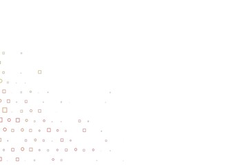 Light Orange vector cover with circles, cubes.