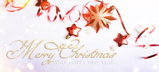 Christmas and New Year holidays background