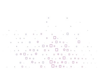 Light Pink, Blue vector layout with circle spots, cubes.