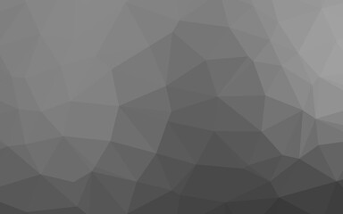 Light Silver, Gray vector polygon abstract layout.