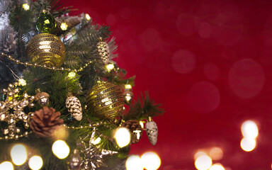 Christmas and New Year holidays background