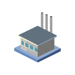 factory isometric style icon vector design