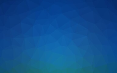 Dark BLUE vector polygonal pattern.