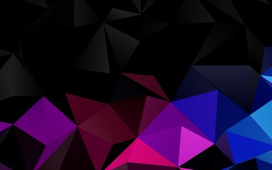 Obraz premium Light Blue, Red vector blurry triangle pattern.