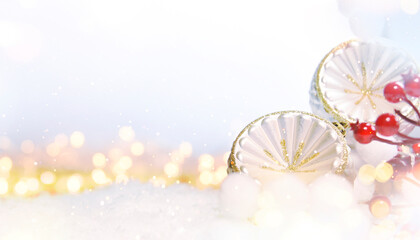 Christmas holiday snow background