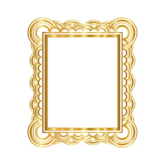 modern frame gold vector design