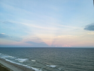 Fototapeta premium Morning glow by the sea