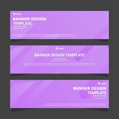 Set of modern abstract vector banners design. Template ready for use in web or print design.