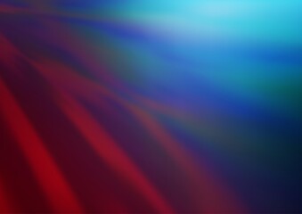 Dark Blue, Red vector glossy bokeh pattern.