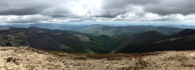 panorama of the mountains