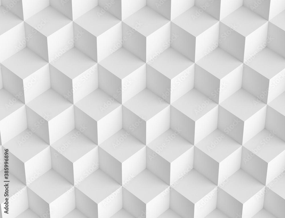 Poster abstract mosaic background with 3d cubes