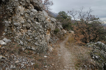View of the Crimean mountains near Simeiz
