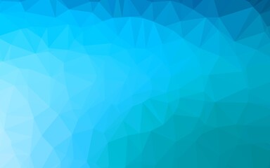 Light BLUE vector blurry triangle template.