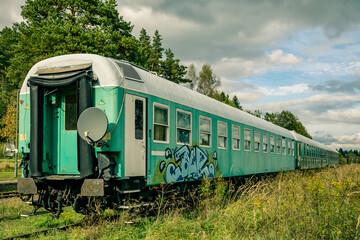 old train in the countryside