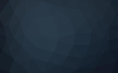 Dark BLUE vector abstract polygonal texture.