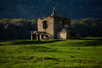 Fototapeta na wymiar Beautiful and wild nature in Europe. Colored and amazing landscape in Moldova.