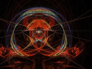 Imaginatory fractal background Image