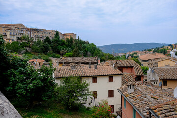 Fototapeta na wymiar Perugia - August 2019: view of the city