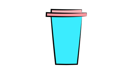 ice cream bucket food isolated icon design white background