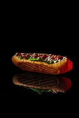 hot dogs with kebabs and vegetables, hot dog with kebab, cucumber and tomato