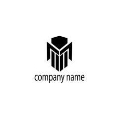 Letter M logo graphic design vector illustration template