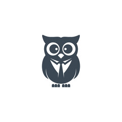 logo design owl business icon vector