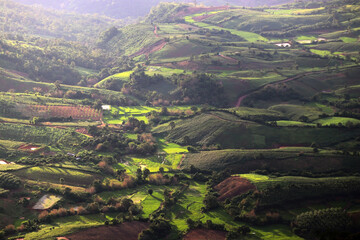 landscape view of mountain range