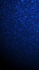 Magic stars Christmas background. Subtle flying sn