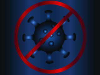 banner about coronavirus to inform and warn about the spread of the disease. the design of the corona virus