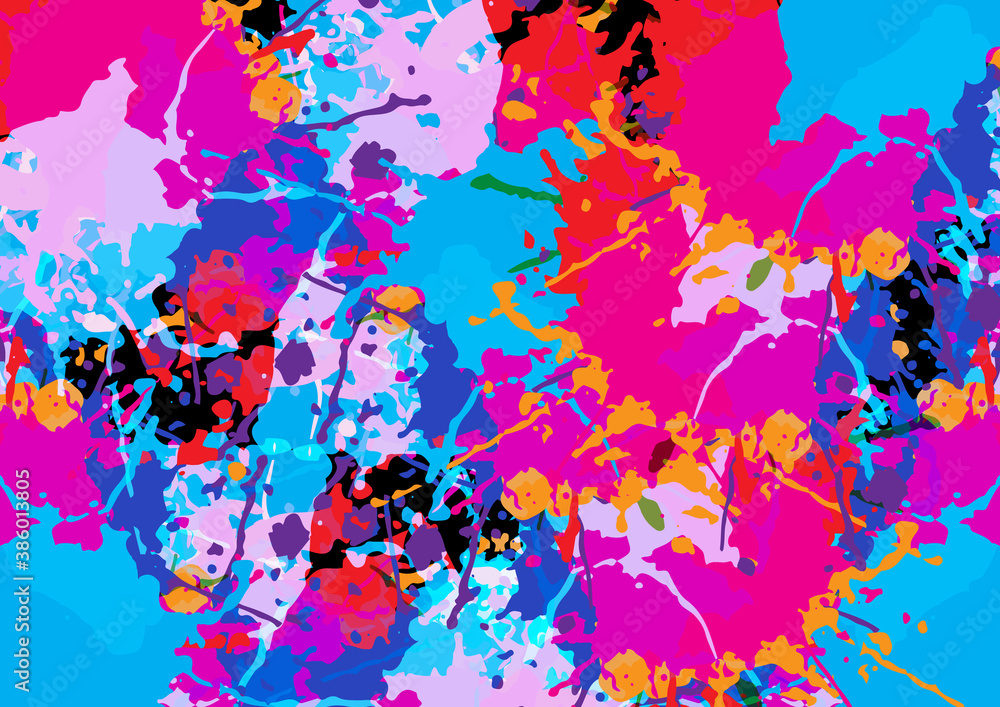 Poster abstract vector multicolor splatter design background concept. illustration vector design.