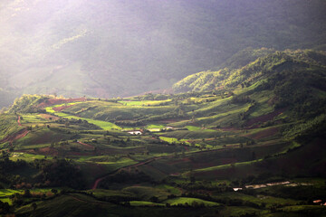 Obraz premium landscape view of mountain range