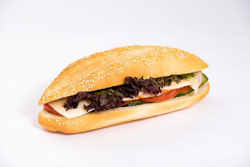 Fresh bacon and tomato sandwich