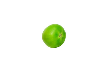 green olives isolated on white