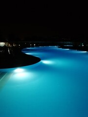 pool at night